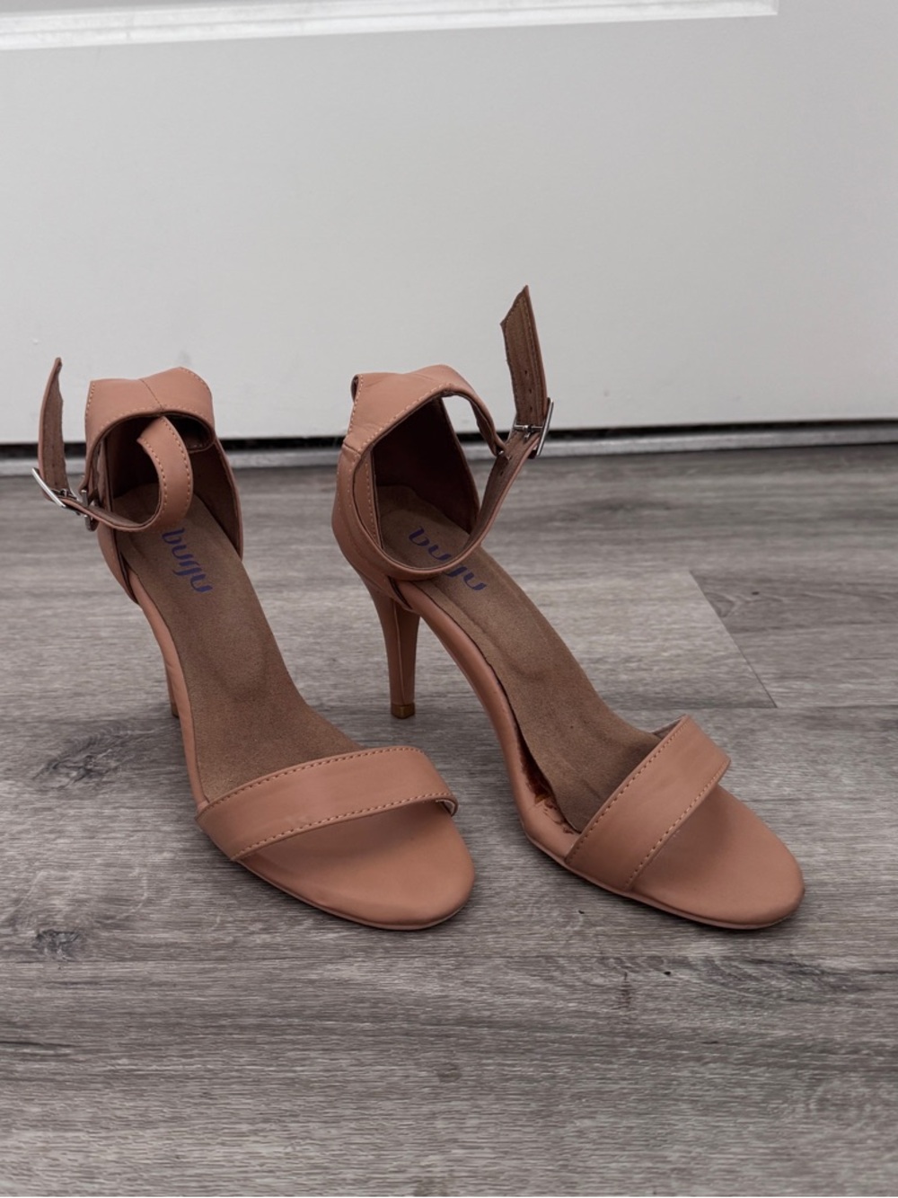 Burning Nude Ankle-Strap Stiletto Sandals - Women